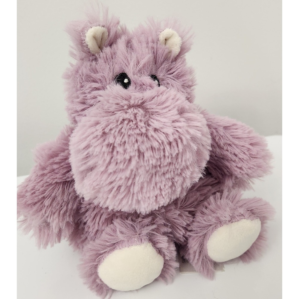 Warmies Purple‎ Hippo Plush Microwaveable Heat Pack Cuddly Toy Lavender scented